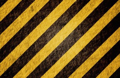 hazard black and yellow stripes